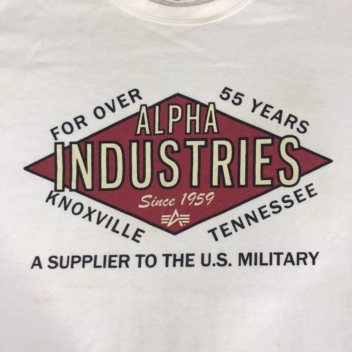 Alpha Industries Vintage Alpha Industries US Military Supplier Spell Out Tee Size US M / EU 48-50 / 2 - 3 Thumbnail