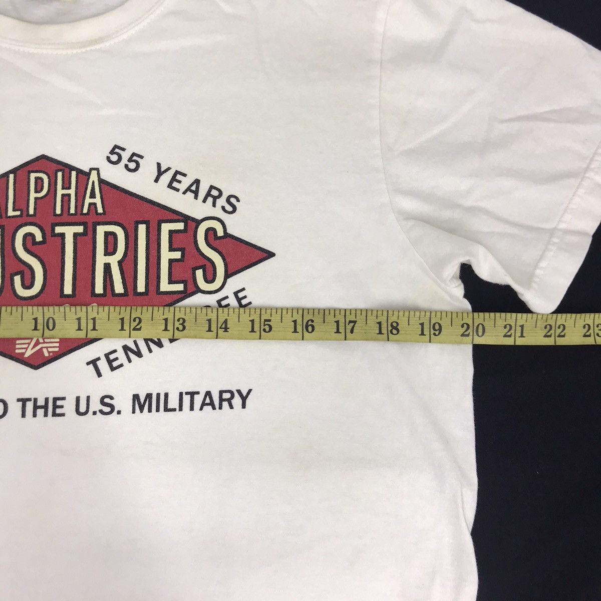 Alpha Industries Vintage Alpha Industries US Military Supplier Spell Out Tee Size US M / EU 48-50 / 2 - 6 Thumbnail