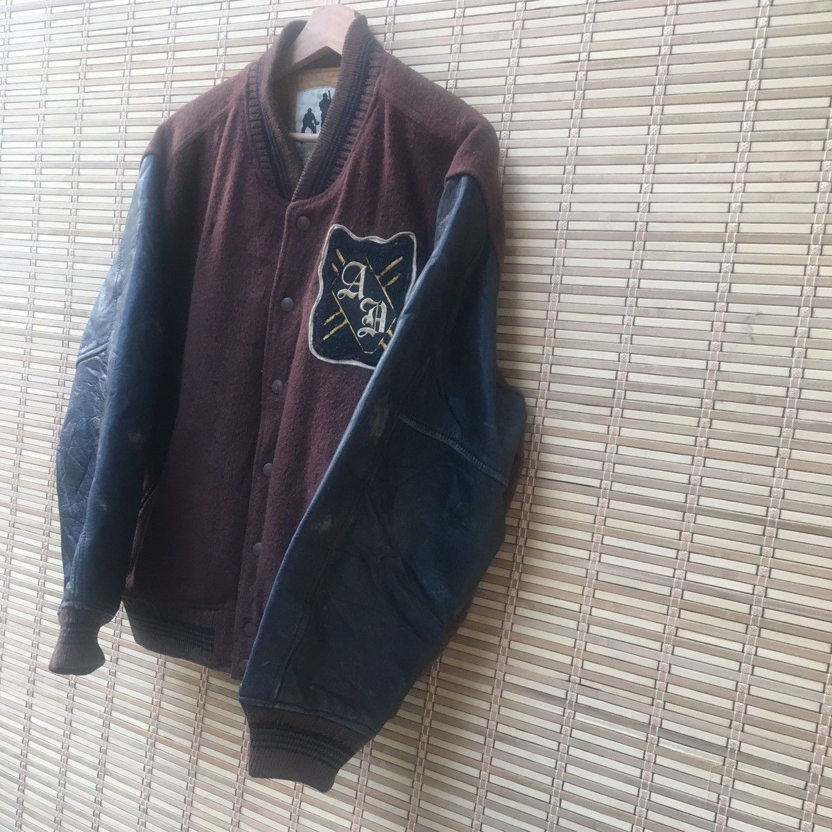 Other Sun Faded Baseball Leather Sleeve Bomber Size US M / EU 48-50 / 2 - 4 Thumbnail