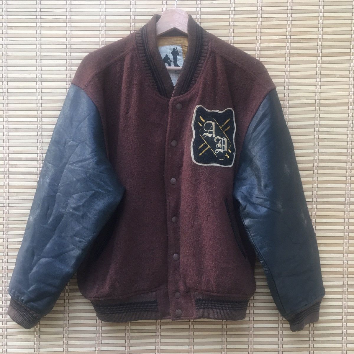 Other Sun Faded Baseball Leather Sleeve Bomber Size US M / EU 48-50 / 2 - 3 Thumbnail