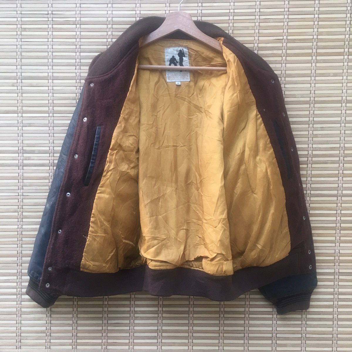Other Sun Faded Baseball Leather Sleeve Bomber Size US M / EU 48-50 / 2 - 14 Thumbnail