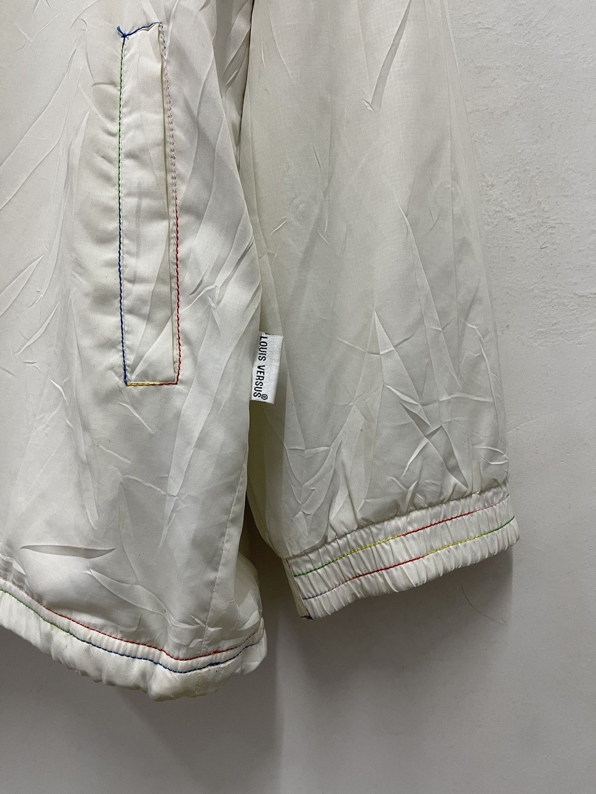 Japanese Brand Rare Vintage LOUIS VERSUS LVS Spell Out Embroidered Jacket Size US L / EU 52-54 / 3 - 4 Thumbnail