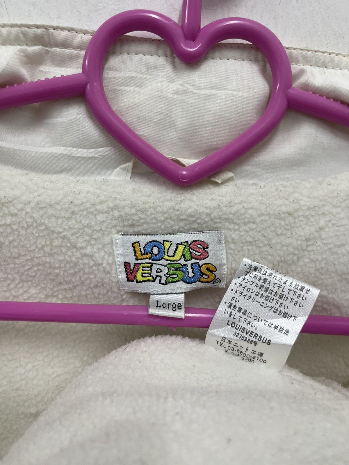 Japanese Brand Rare Vintage LOUIS VERSUS LVS Spell Out Embroidered Jacket Size US L / EU 52-54 / 3 - 7 Thumbnail