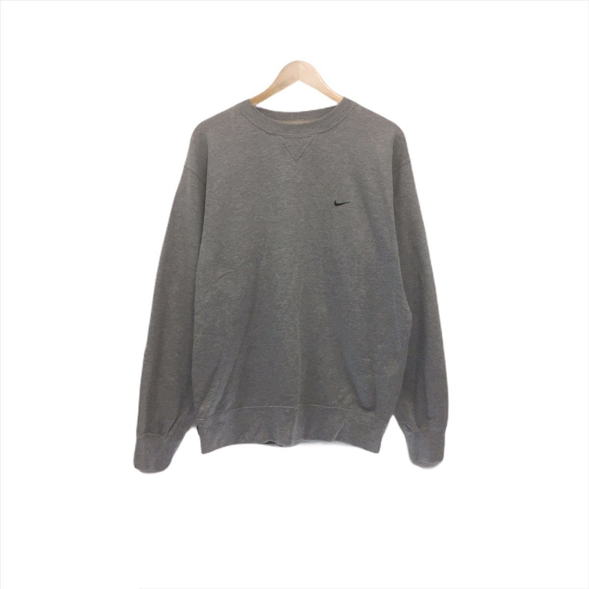 Nike × Vintage Nike Swoosh logo Embroidery Plain Sweatshirt Crewneck Gray Size US M / EU 48-50 / 2 - 1 Thumbnail