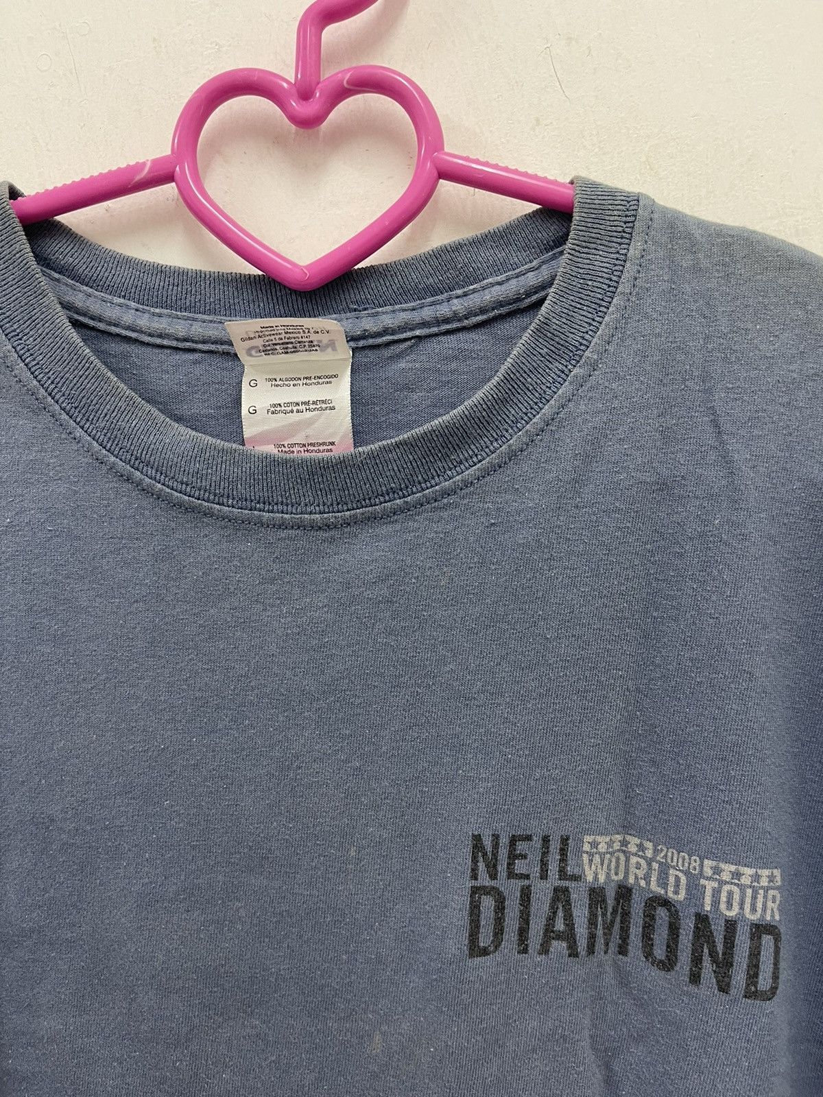 Band Tees Rare NEIL DIAMOND World Tour 2008 in Concert Shirt Size US L / EU 52-54 / 3 - 4 Thumbnail