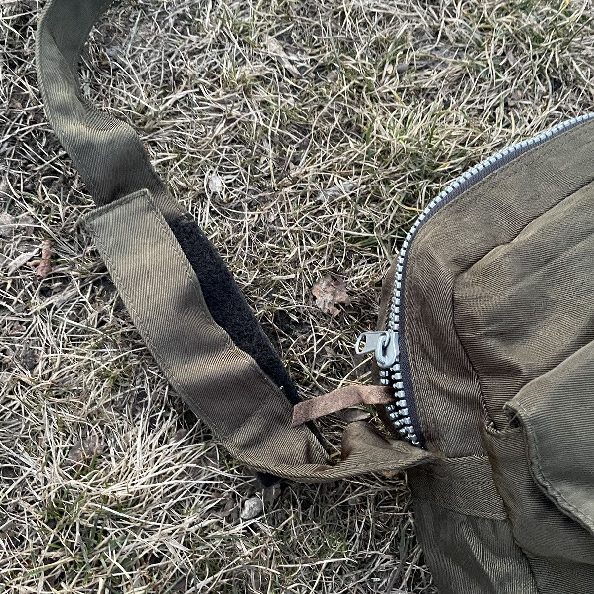 Vintage Vintage Y2K Olive Canvas Crossbody Shoulder Bag Streetwear O Size ONE SIZE - 4 Thumbnail
