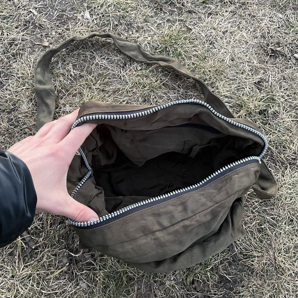 Vintage Vintage Y2K Olive Canvas Crossbody Shoulder Bag Streetwear O Size ONE SIZE - 7 Thumbnail