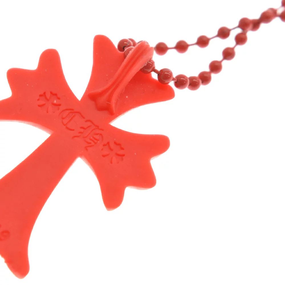 Chrome Hearts Chrome Hearts Red Silicone Cross Necklace Size ONE SIZE - 5 Thumbnail