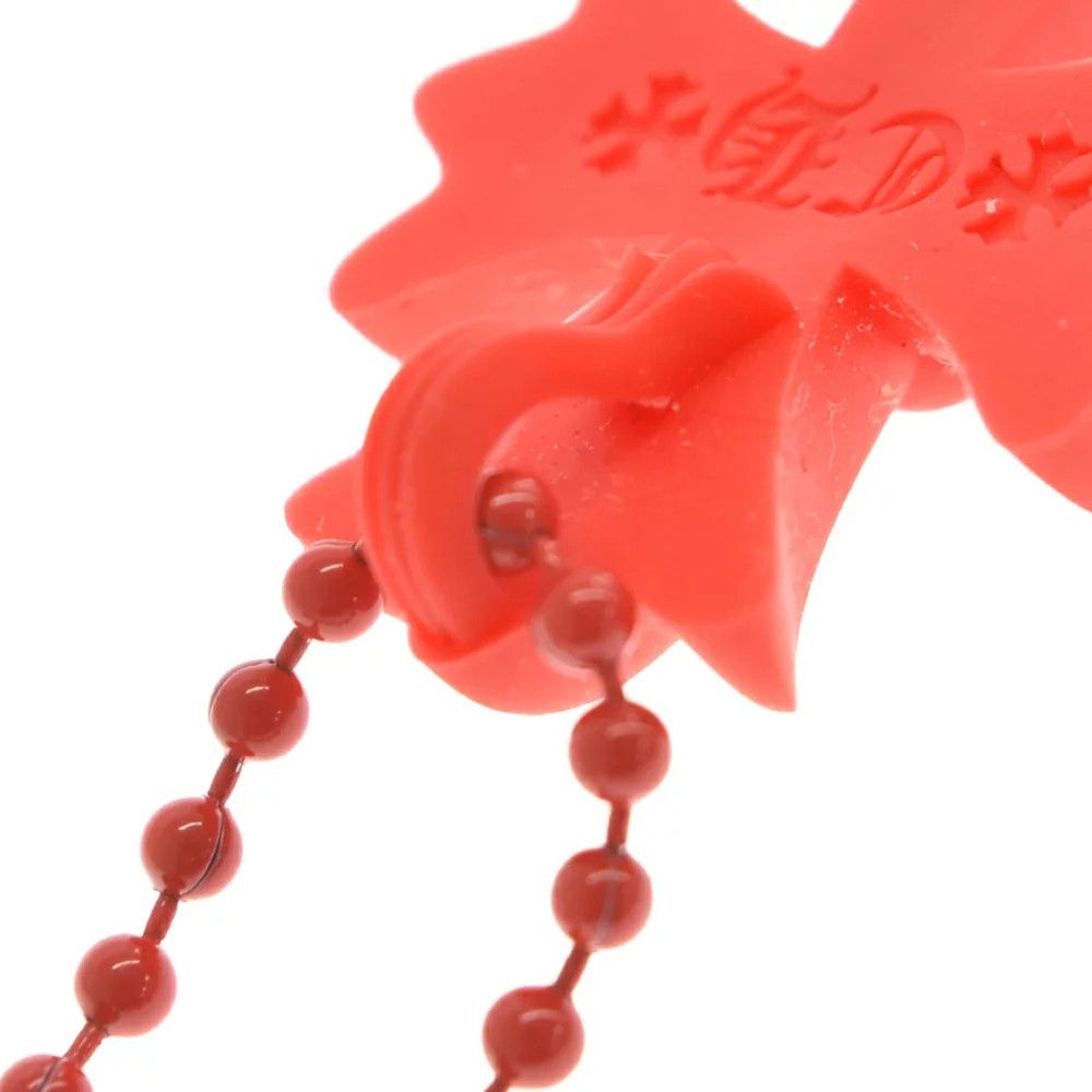 Chrome Hearts Chrome Hearts Red Silicone Cross Necklace Size ONE SIZE - 4 Thumbnail