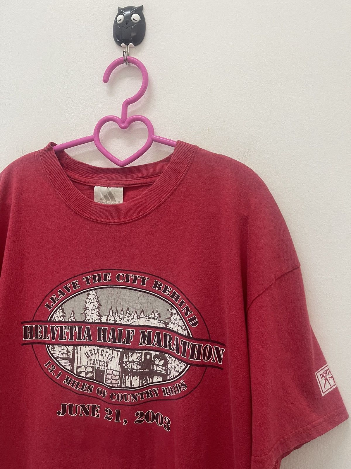 Adidas Rare Vintage ADIDAS X Helvetia Half Marathon 2003 Tee Size US M / EU 48-50 / 2 - 2 Thumbnail