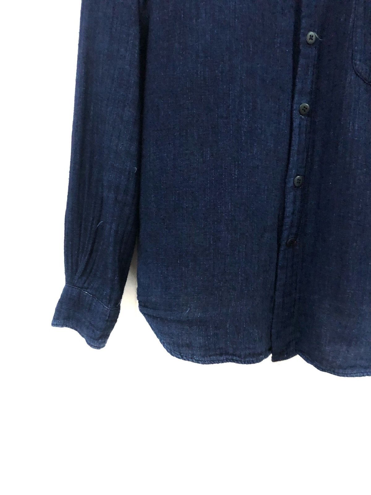 45rpm × Indigo R by 45rpm Cotton Linen Indigo Button ups Size US M / EU 48-50 / 2 - 8 Thumbnail