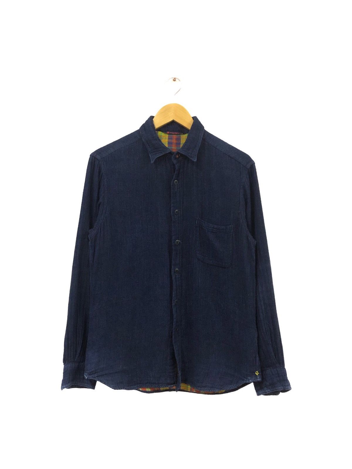 45rpm × Indigo R by 45rpm Cotton Linen Indigo Button ups Size US M / EU 48-50 / 2 - 1 Thumbnail