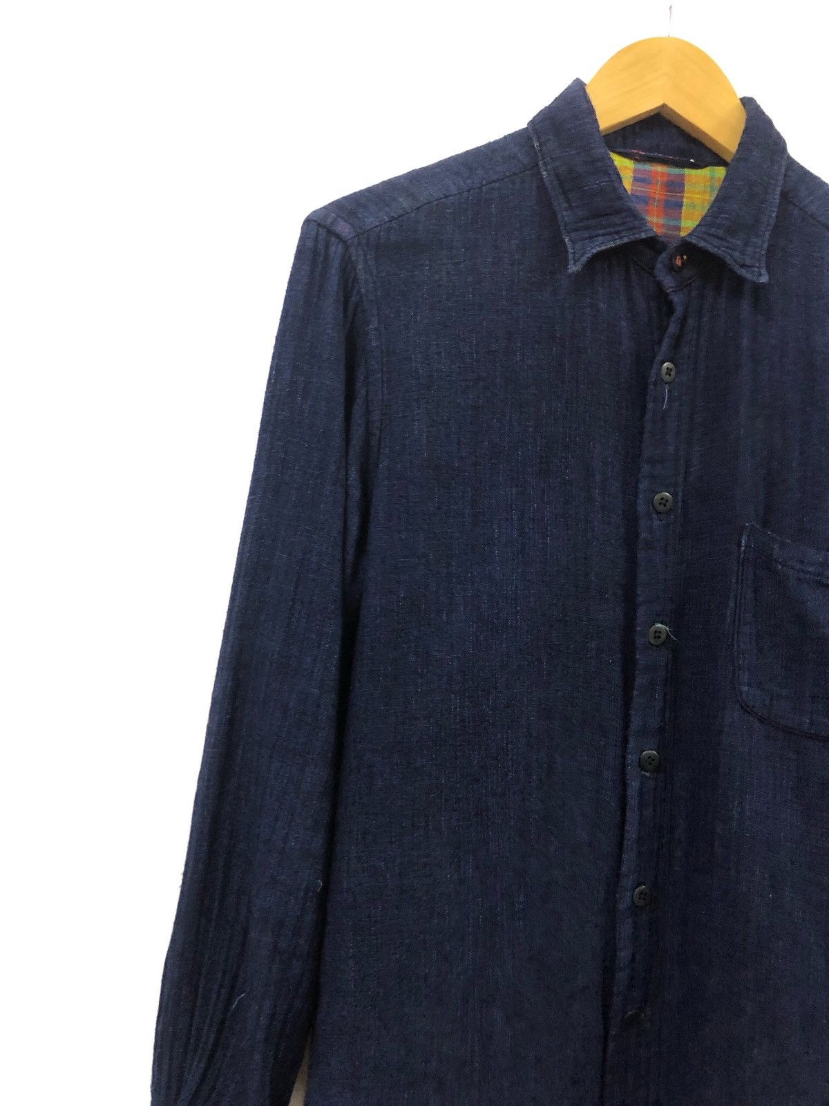 45rpm × Indigo R by 45rpm Cotton Linen Indigo Button ups Size US M / EU 48-50 / 2 - 4 Thumbnail