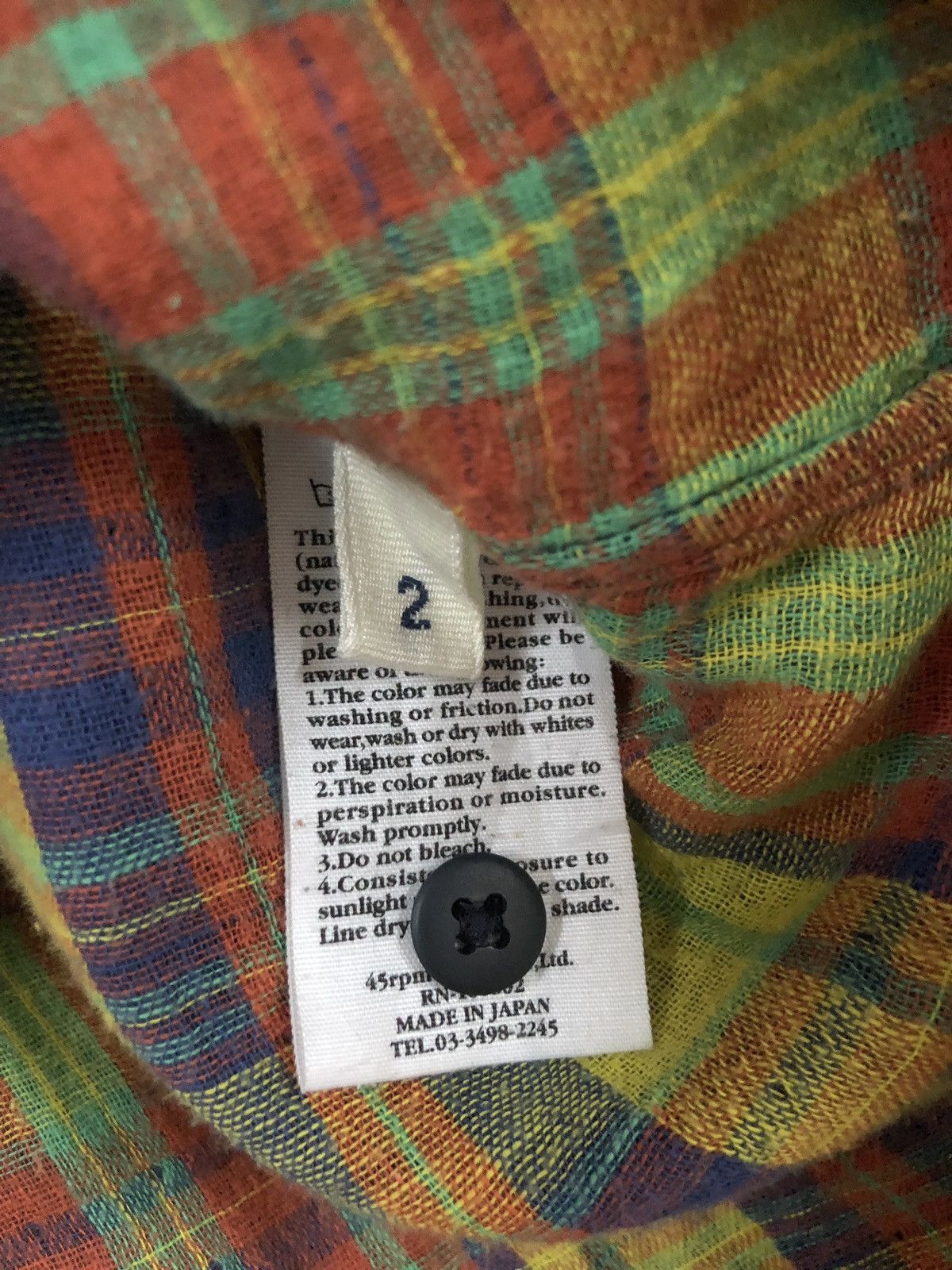 45rpm × Indigo R by 45rpm Cotton Linen Indigo Button ups Size US M / EU 48-50 / 2 - 12 Thumbnail