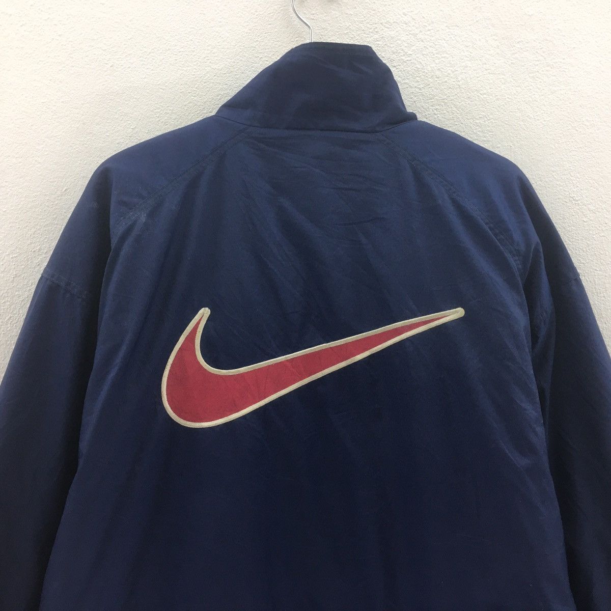 Nike × Vintage Vintage 90’s Nike Jacket Embroidery Big Logo Nike Swoosh Size US L / EU 52-54 / 3 - 7 Thumbnail