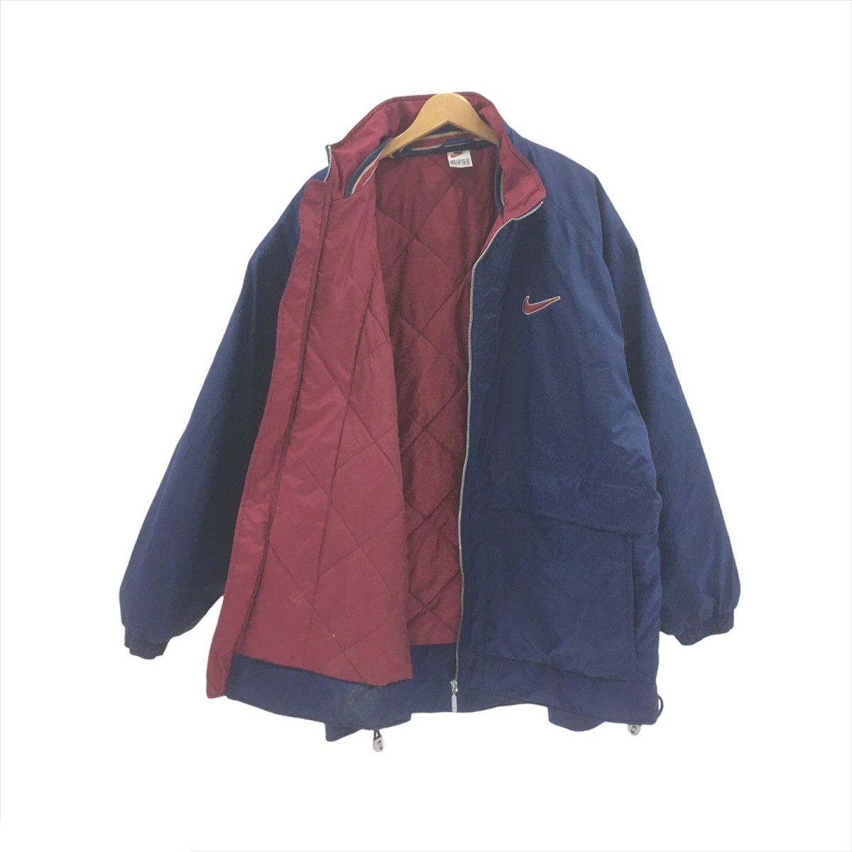 Nike × Vintage Vintage 90’s Nike Jacket Embroidery Big Logo Nike Swoosh Size US L / EU 52-54 / 3 - 4 Thumbnail