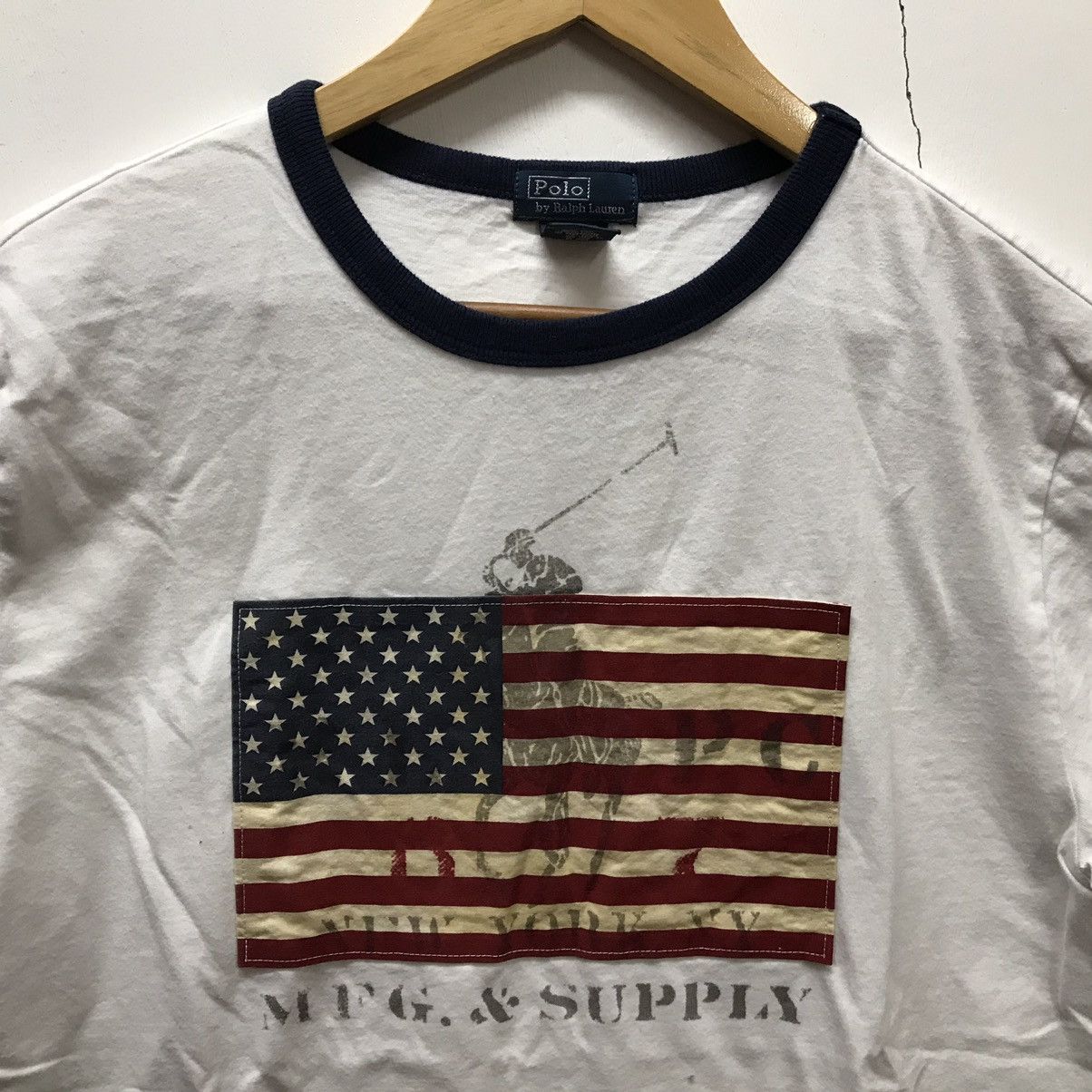 Vintage Ralph Lauren American flag baby tee ⭐️💓🇺🇸 main image 0