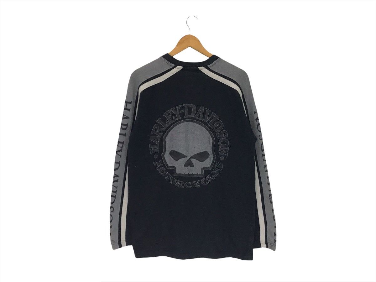 Vintage Vintage Harley Davidson Skull Motorcycle Sweatshirt Size US M / EU 48-50 / 2 - 2 Thumbnail