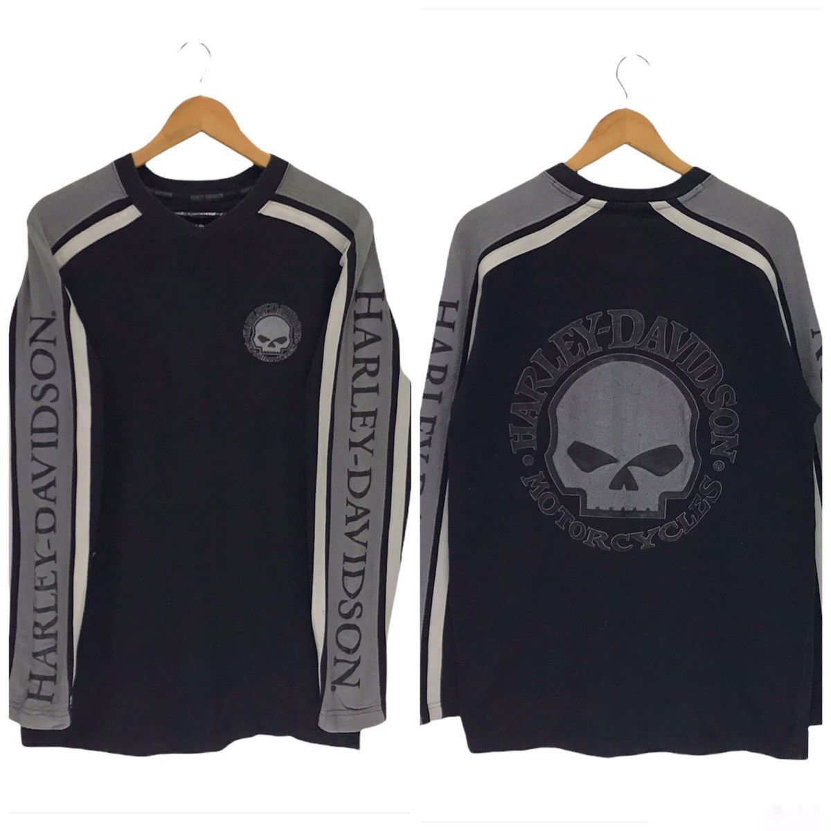 Vintage Vintage Harley Davidson Skull Motorcycle Sweatshirt Size US M / EU 48-50 / 2 - 1 Thumbnail