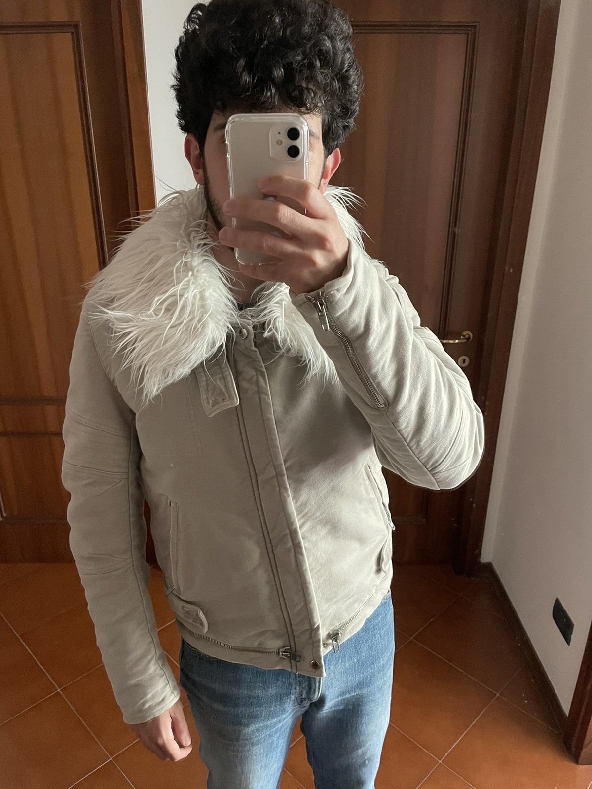 Helmut Lang AW99 MOLESKIN ASTRO BIKER JACKET RARE SIZE ARCHIVE Size US M / EU 48-50 / 2 - 8 Thumbnail