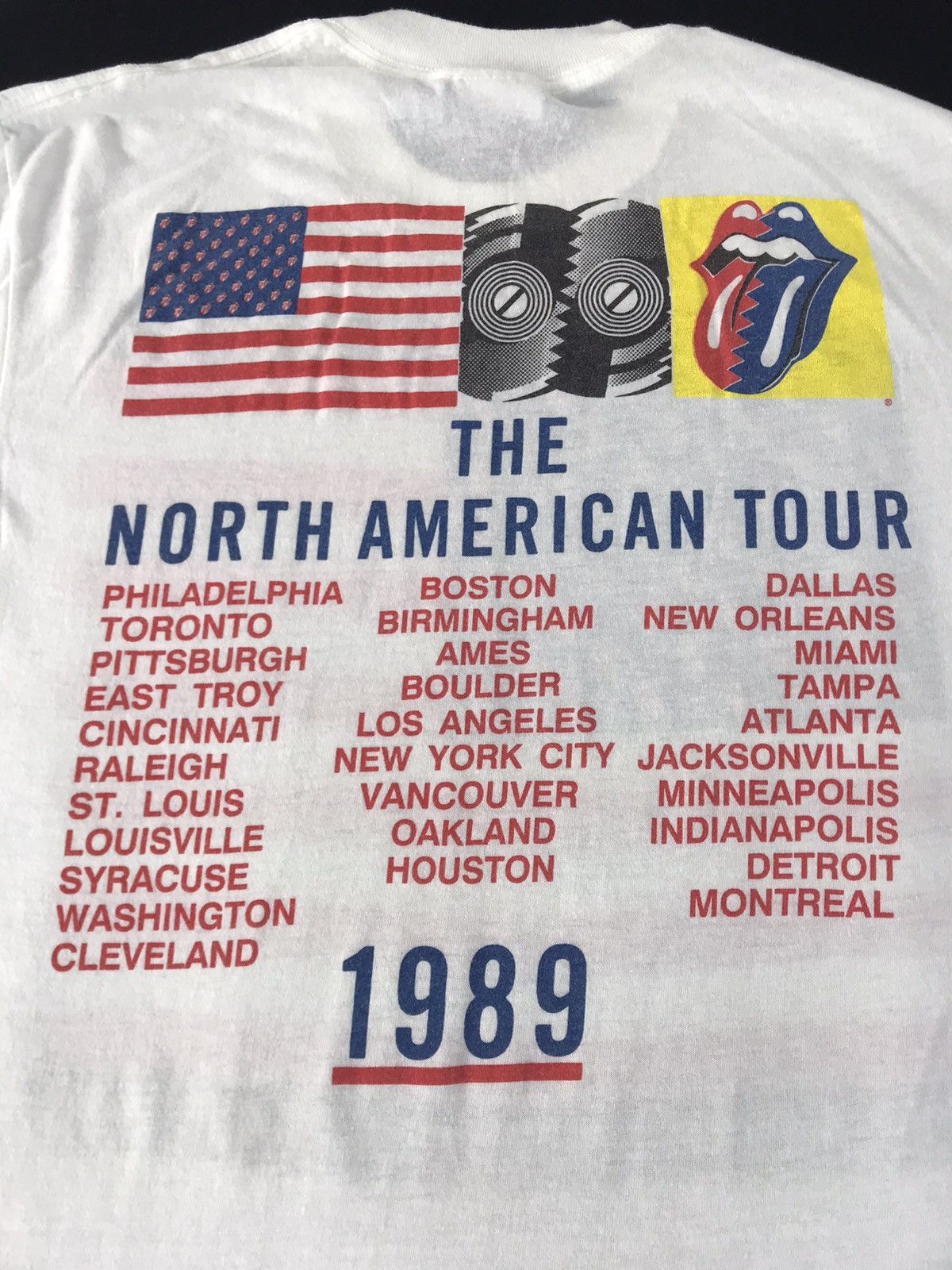 The Rolling Stones Spring Ford Tee Rolling Stones North American Tour 1989 Size US S / EU 44-46 / 1 - 4 Thumbnail