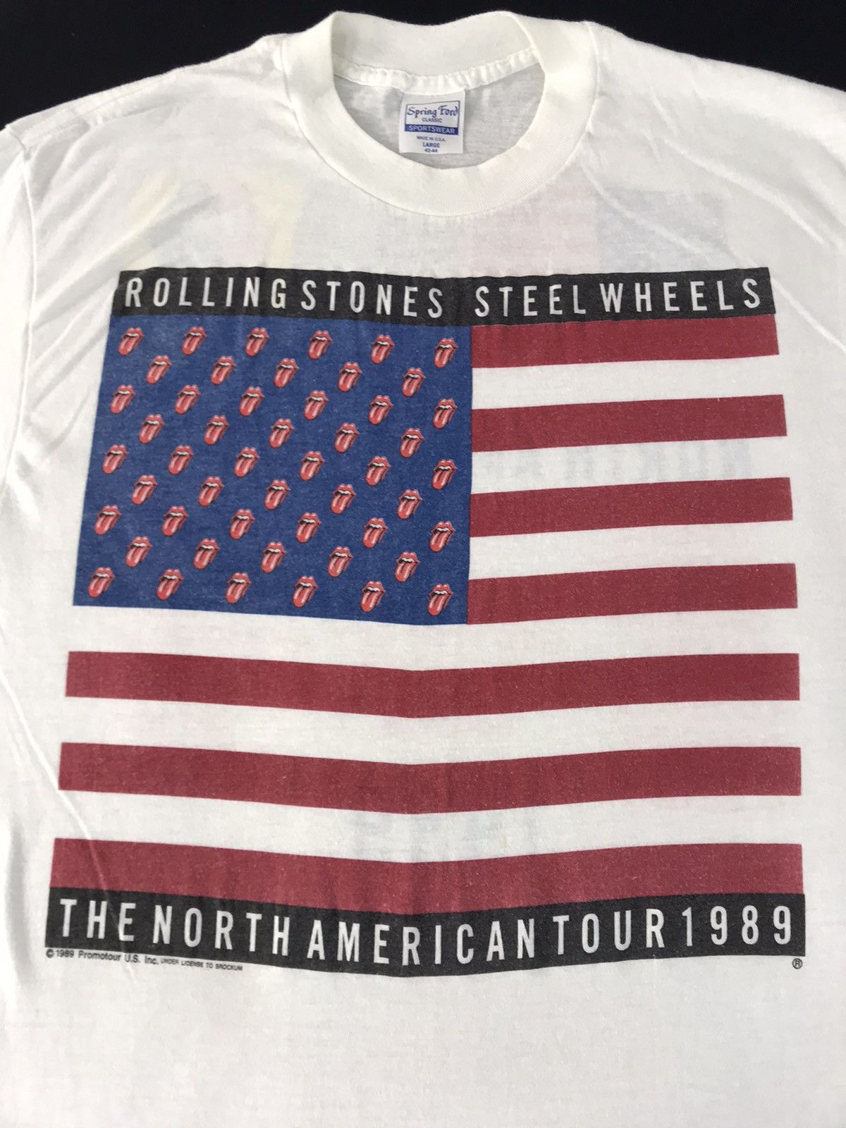 The Rolling Stones Spring Ford Tee Rolling Stones North American Tour 1989 Size US S / EU 44-46 / 1 - 3 Thumbnail