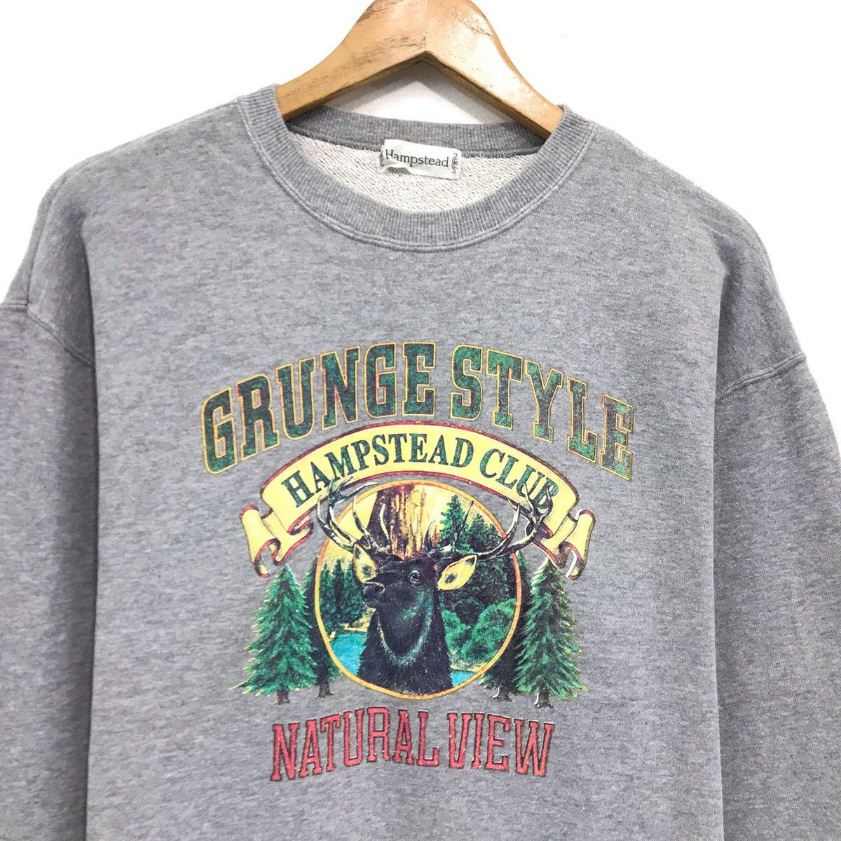 Habitat × Vintage Hampstead Sweatshirt GrungeStyle Natural View HampsteadClub Size US M / EU 48-50 / 2 - 2 Thumbnail