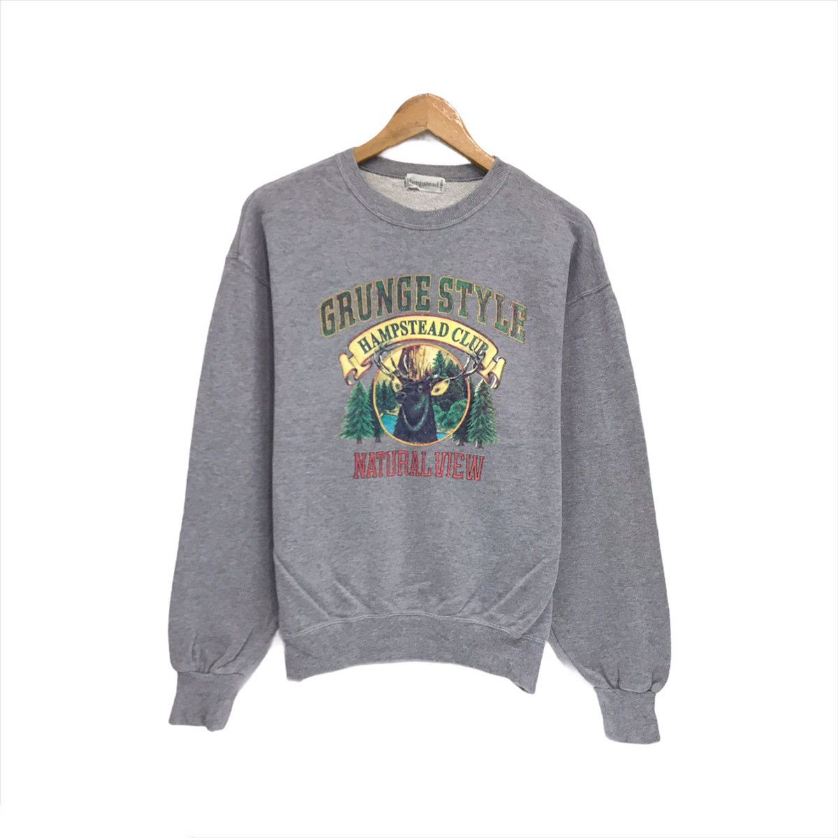 Habitat × Vintage Hampstead Sweatshirt GrungeStyle Natural View HampsteadClub Size US M / EU 48-50 / 2 - 1 Thumbnail