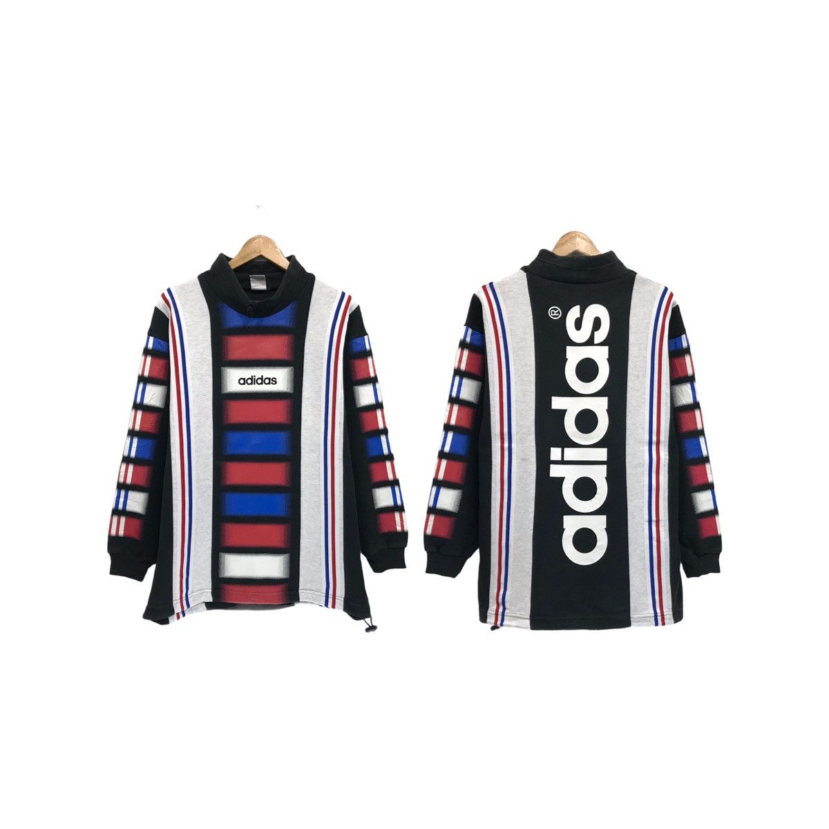 Adidas × Japanese Brand × Vintage Vintage Adidas Sweatshirt Adidas Multicolour Blog Jumper Size US M / EU 48-50 / 2 - 1 Thumbnail