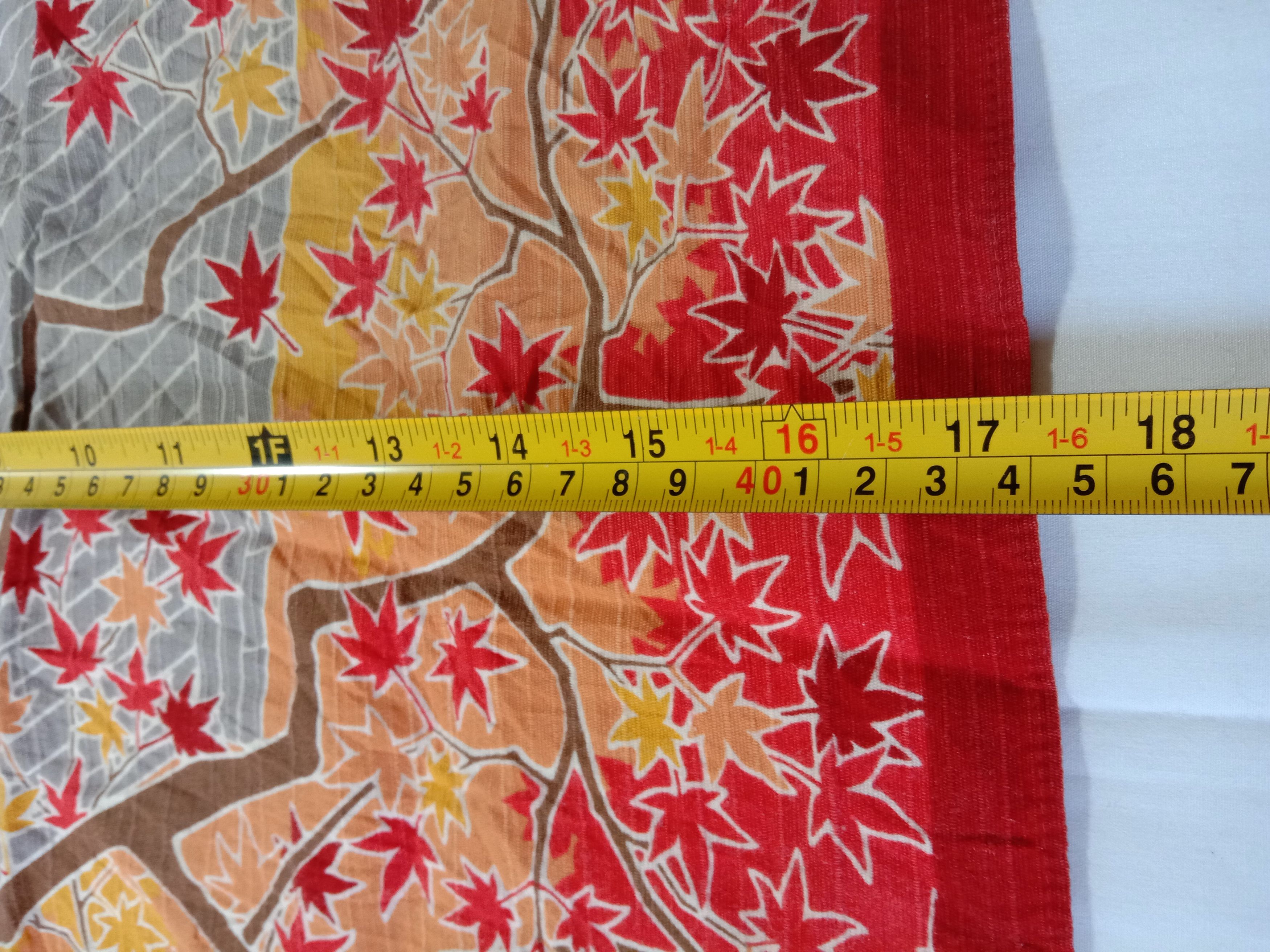 Edition Japan Japanese Handkerchief Traditional House Art Floral Size ONE SIZE - 5 Thumbnail