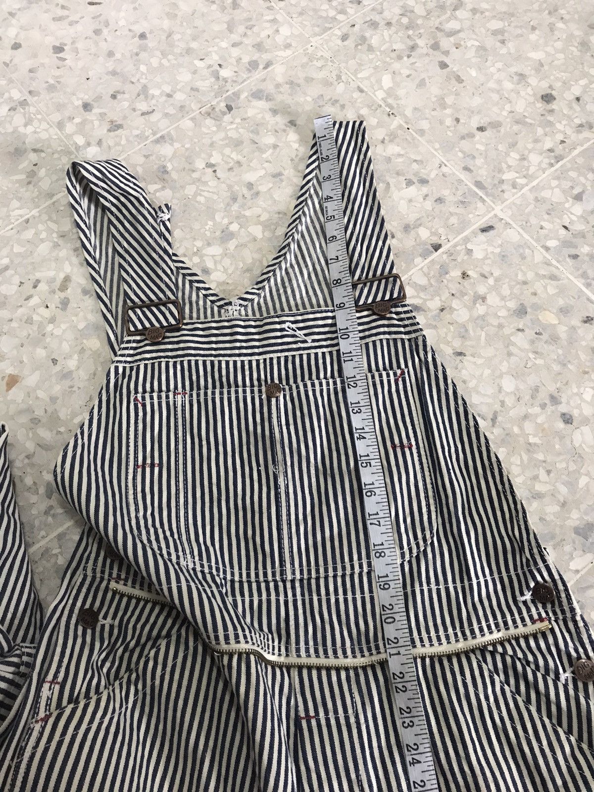Big Mac Vintage Big Mac Square Bak Hickory Stripe Conductor Jumpsuit Size US XL / EU 56 / 4 - 24 Thumbnail