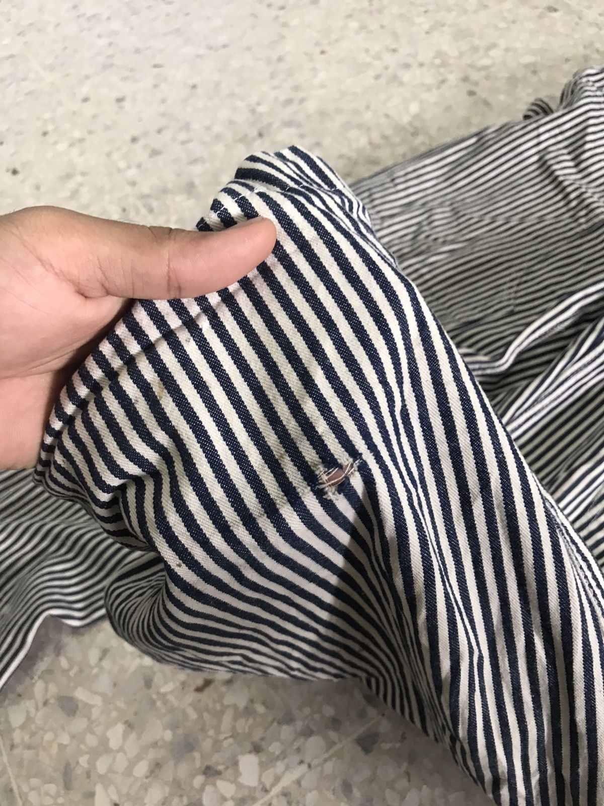 Big Mac Vintage Big Mac Square Bak Hickory Stripe Conductor Jumpsuit Size US XL / EU 56 / 4 - 7 Thumbnail
