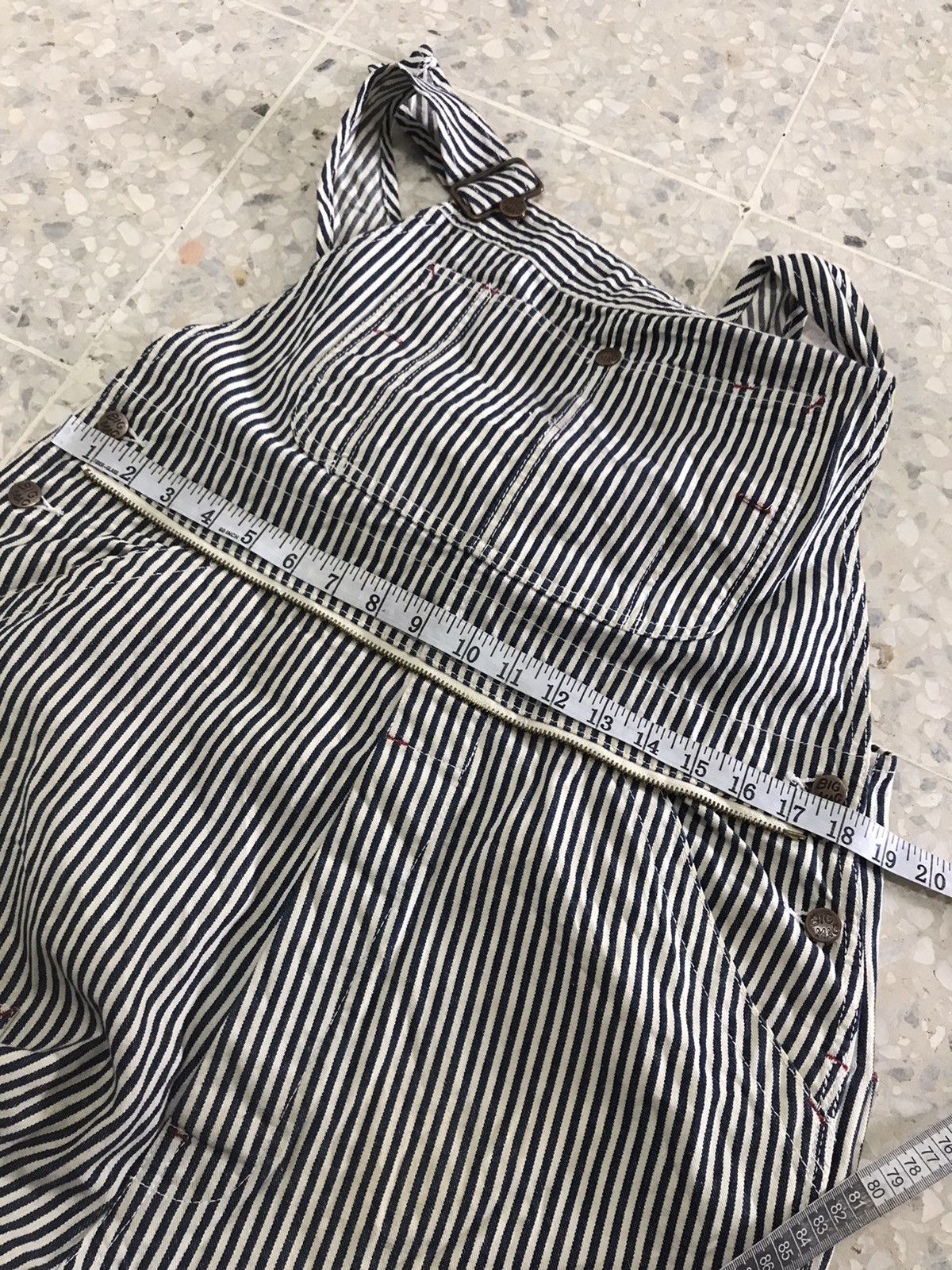 Big Mac Vintage Big Mac Square Bak Hickory Stripe Conductor Jumpsuit Size US XL / EU 56 / 4 - 23 Thumbnail