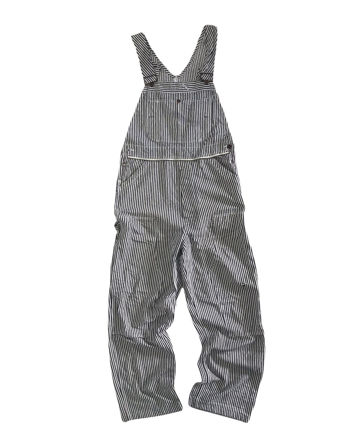 Big Mac Vintage Big Mac Square Bak Hickory Stripe Conductor Jumpsuit Size US XL / EU 56 / 4 - 1 Thumbnail