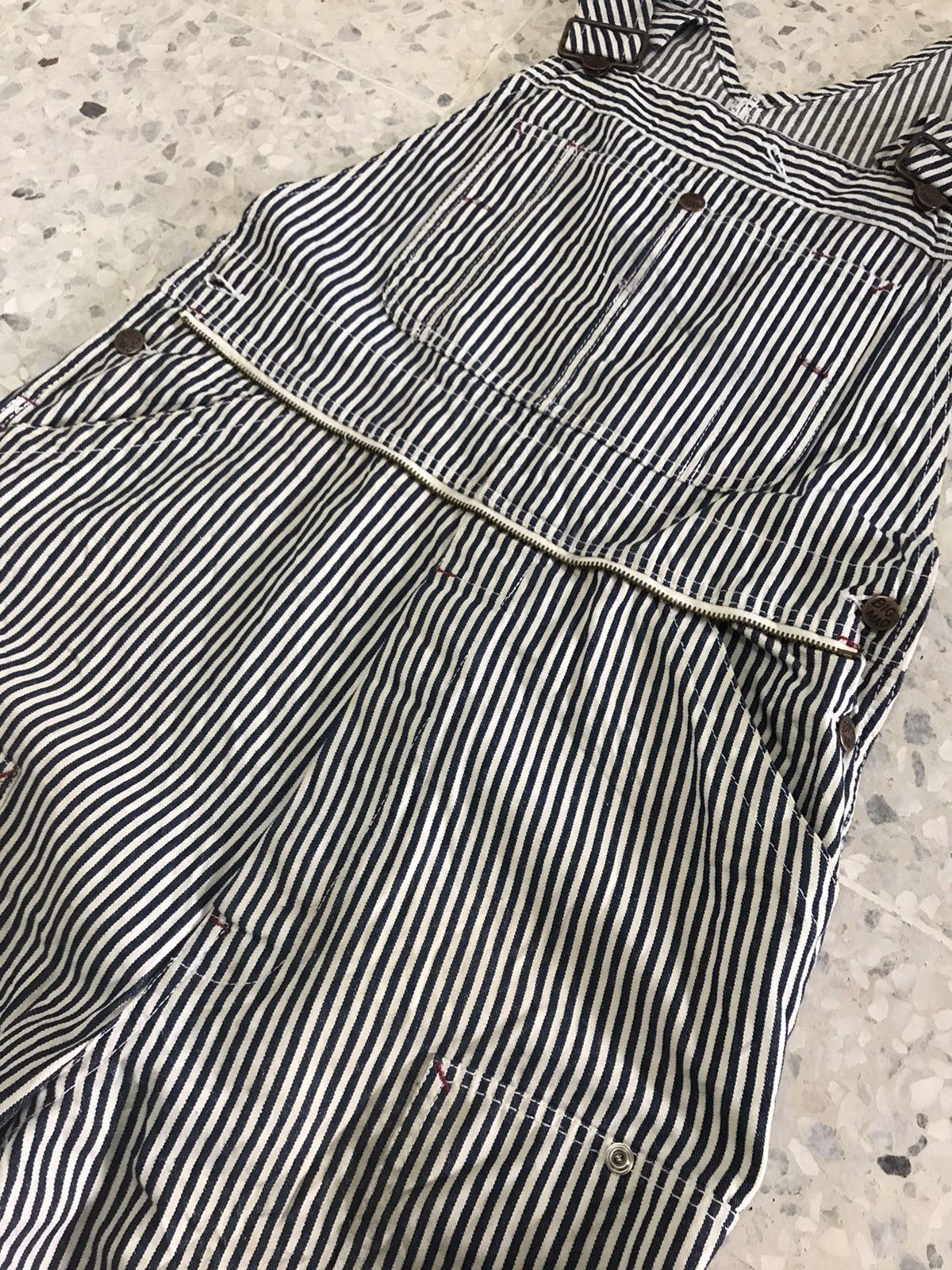 Big Mac Vintage Big Mac Square Bak Hickory Stripe Conductor Jumpsuit Size US XL / EU 56 / 4 - 4 Thumbnail