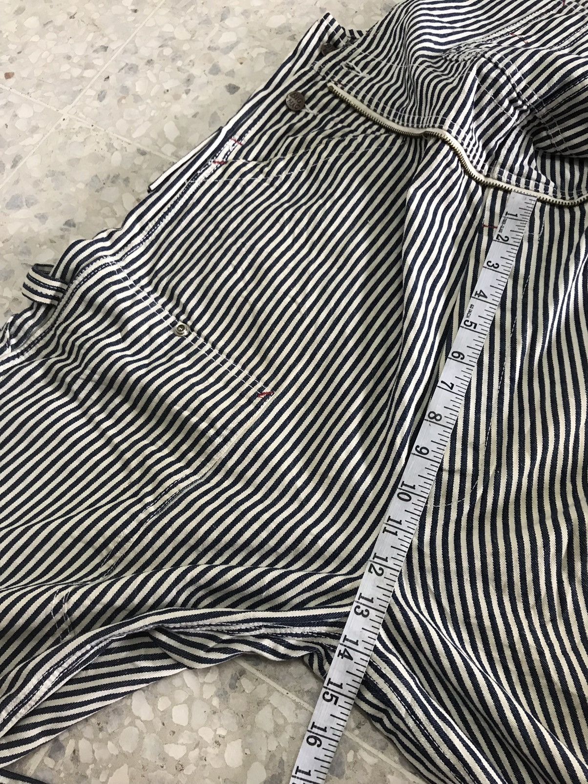 Big Mac Vintage Big Mac Square Bak Hickory Stripe Conductor Jumpsuit Size US XL / EU 56 / 4 - 20 Thumbnail