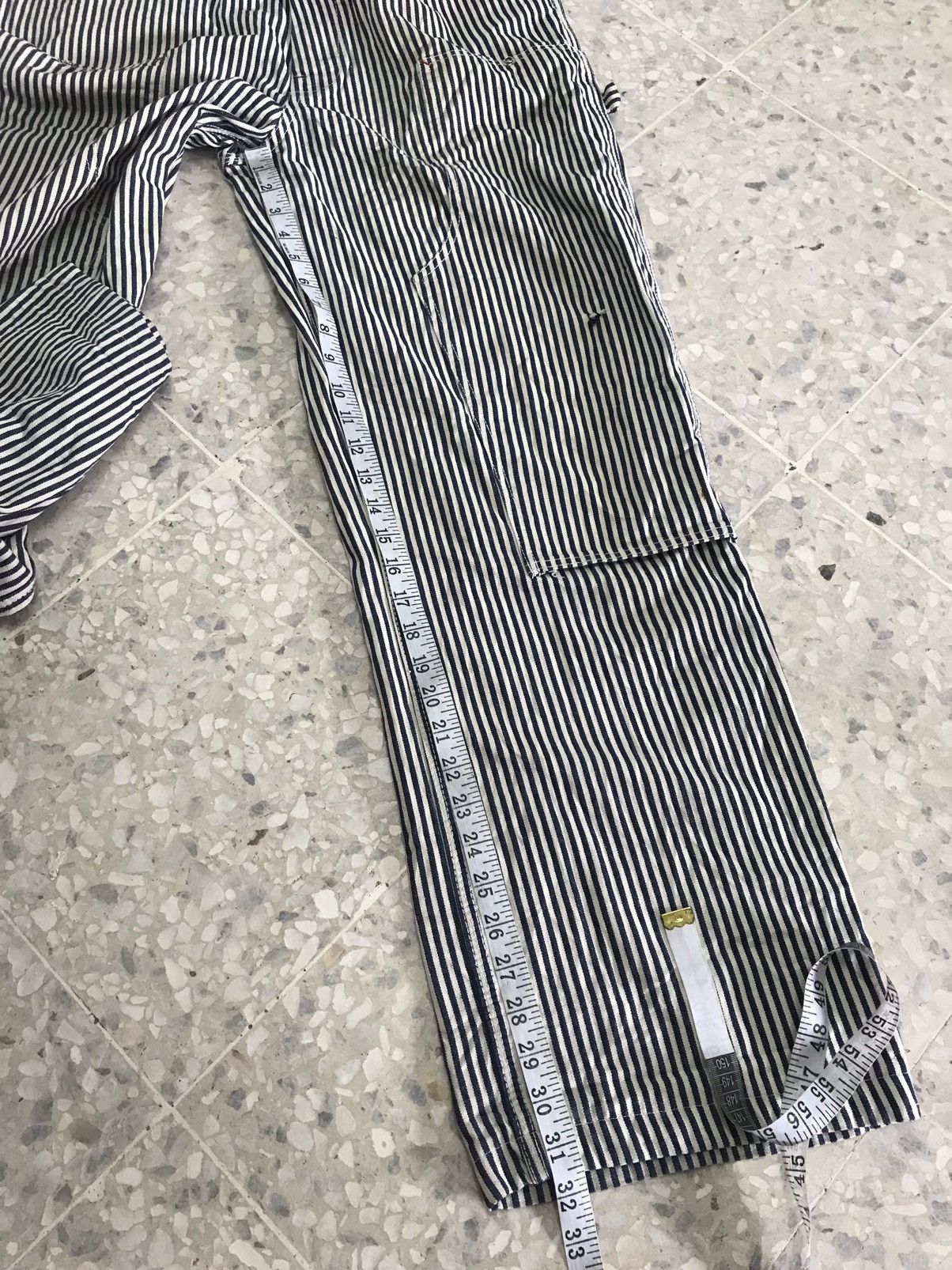 Big Mac Vintage Big Mac Square Bak Hickory Stripe Conductor Jumpsuit Size US XL / EU 56 / 4 - 21 Thumbnail