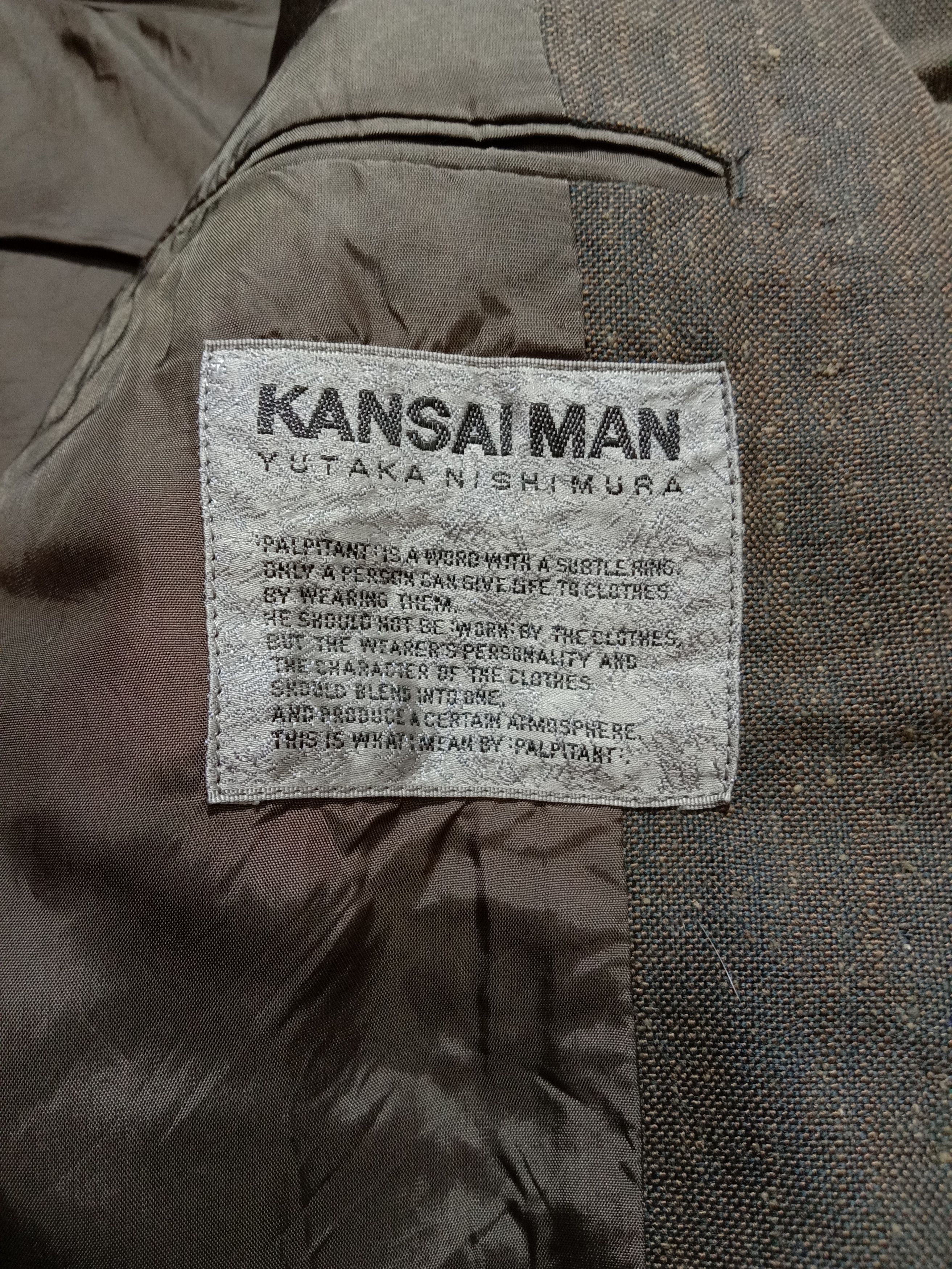 Japanese Brand Vintage Kansai Man Blazer By Yutaka Nishimura Size 40R - 1 Thumbnail