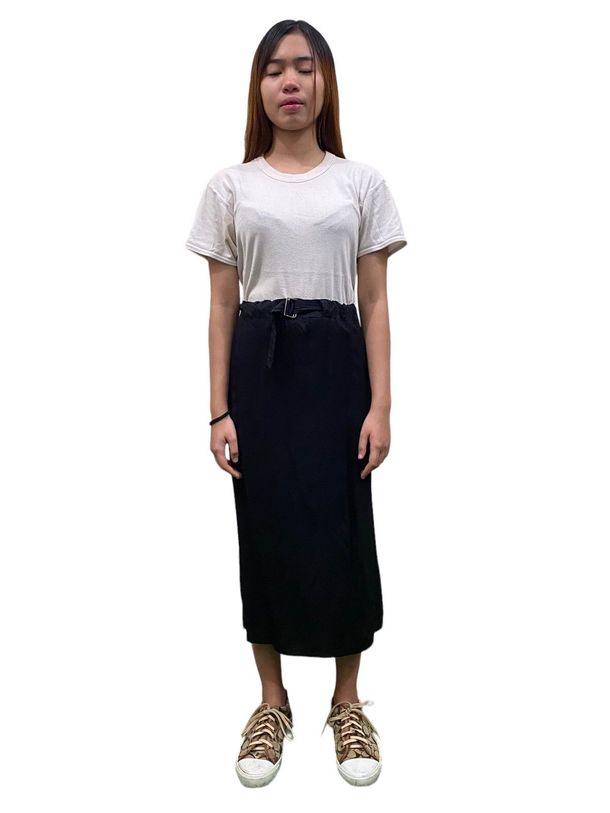 Yohji Yamamoto Yohji Yamamoto Linen Skirt Size 30" / US 8 / IT 44 - 2 Thumbnail