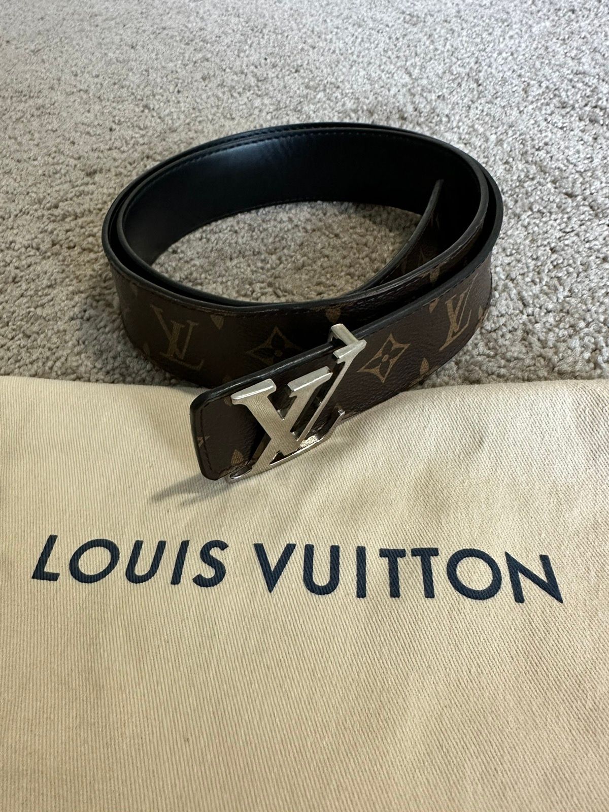 Louis Vuitton, Shoes, Black Leather Louis Vuitton Damier Infini Hitops  Includes The Dust Bag