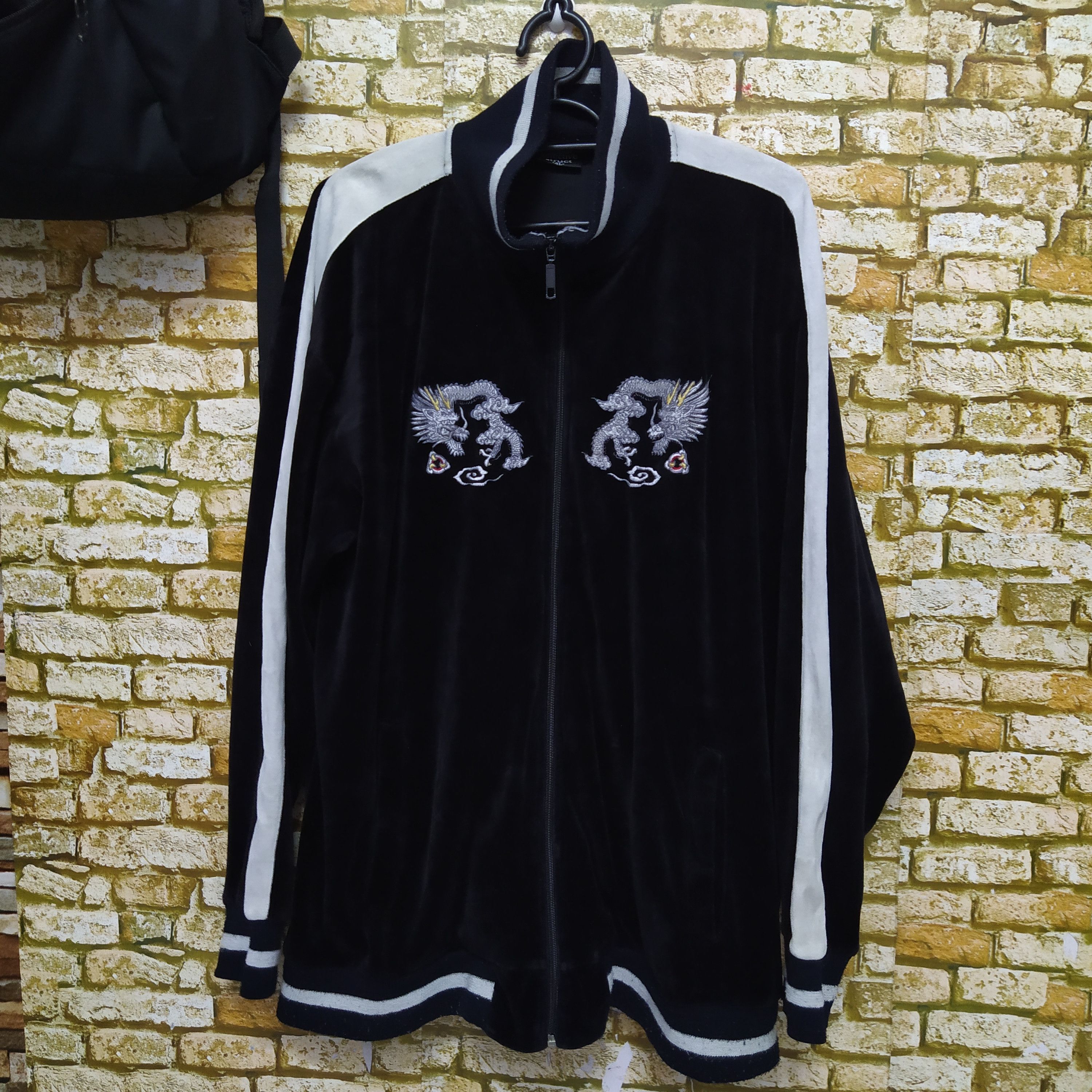 Japanese Brand DEFECTIVE STRUCT JAPAN SUKAJAN VELVET JACKET (D367) Size US XXL / EU 58 / 5 - 1 Thumbnail