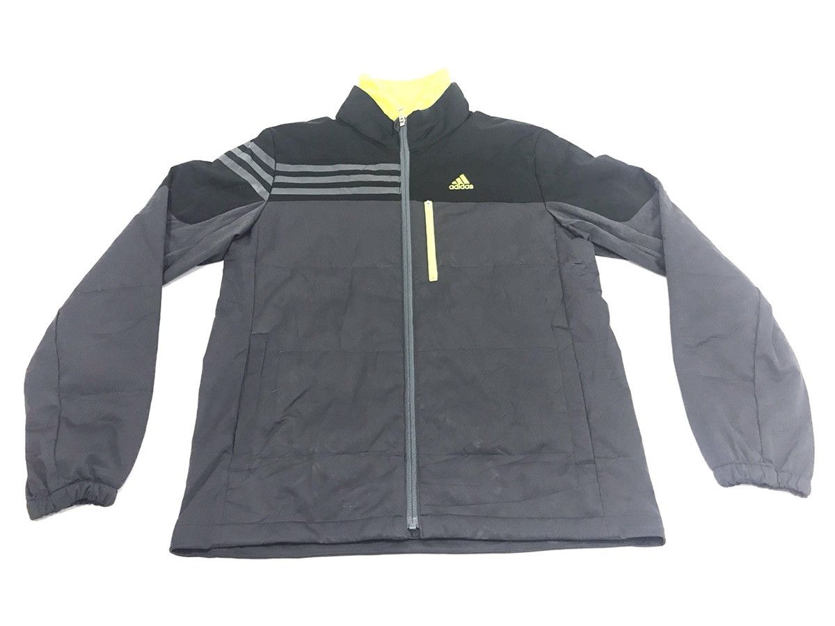 image of Adidas Zipper Jacket Hiking Winter Wear Color Block, Men's (Size Medium)