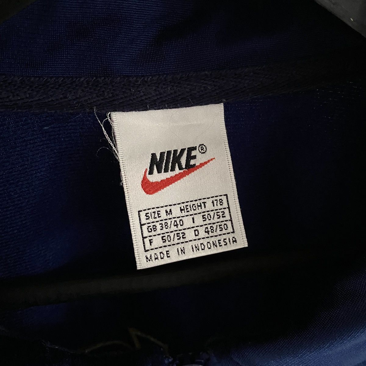 Nike × Vintage 90s Nike Swoosh Vintage Full Zip T-shirt Tee Jersey Polo Size US M / EU 48-50 / 2 - 3 Thumbnail