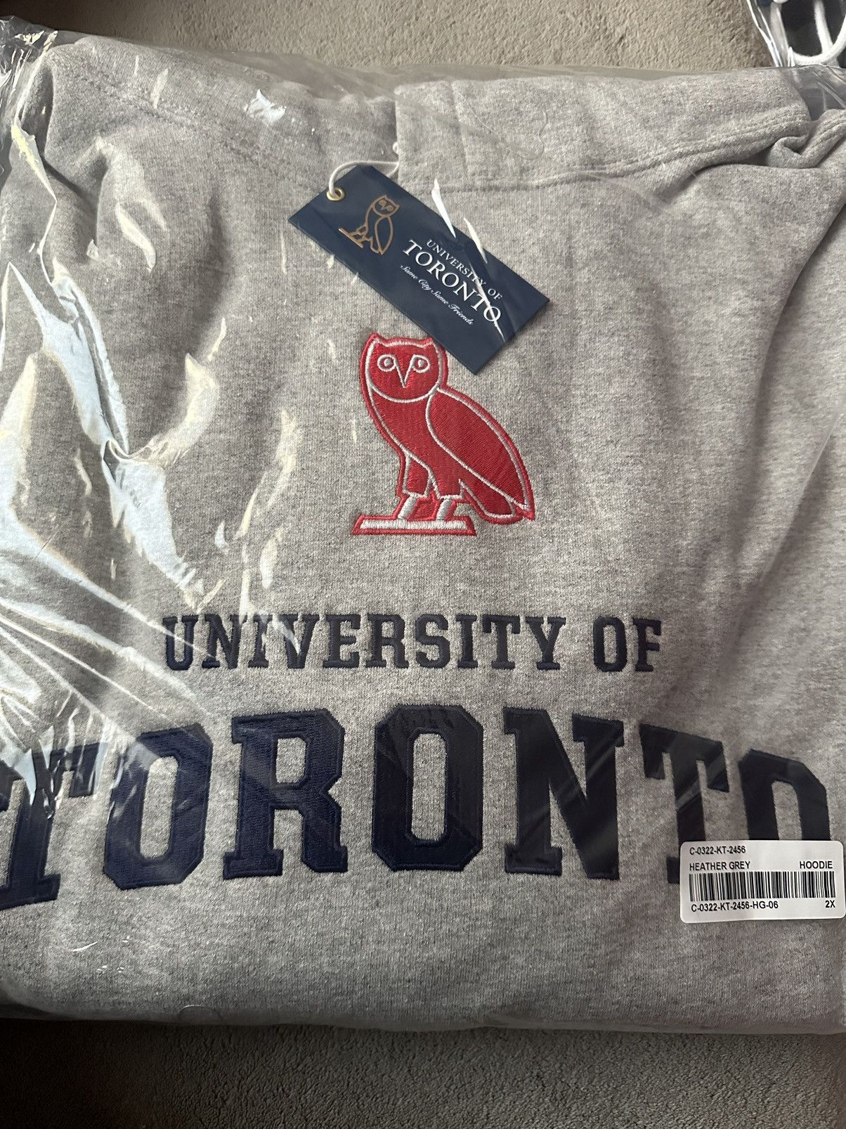 October's Very Own OVO x University of Toronto (U of T) Hoodie Grey Size US XXL / EU 58 / 5 - 1 Thumbnail