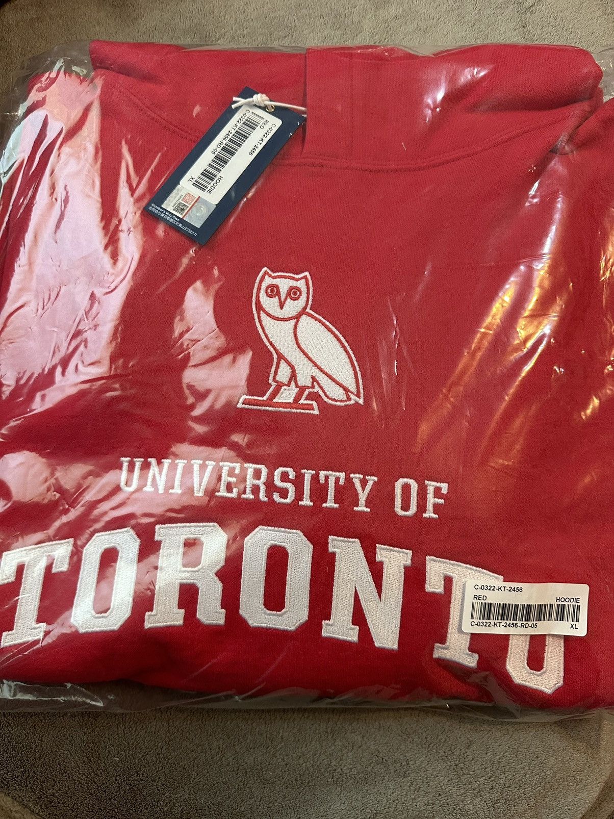 Hypebeast *RARE* OVO x University of Toronto (U of T) Hoodie Red Size US XL / EU 56 / 4 - 8 Thumbnail