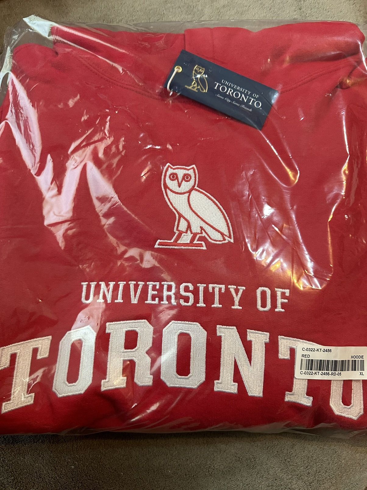 Hypebeast *RARE* OVO x University of Toronto (U of T) Hoodie Red Size US XL / EU 56 / 4 - 1 Thumbnail
