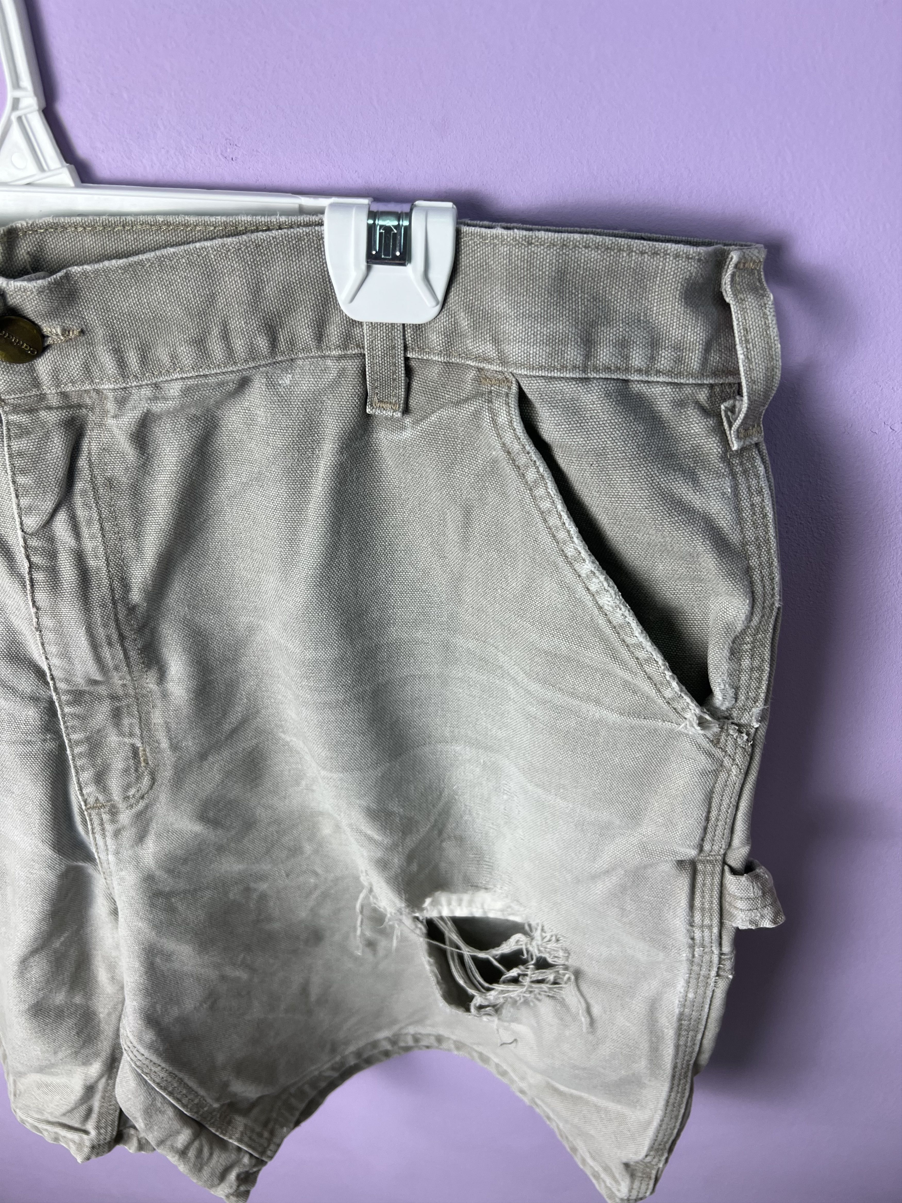 Carhartt 🔥Rare Distressed Vintage Carhartt Short Pants Size US 39 - 6 Thumbnail