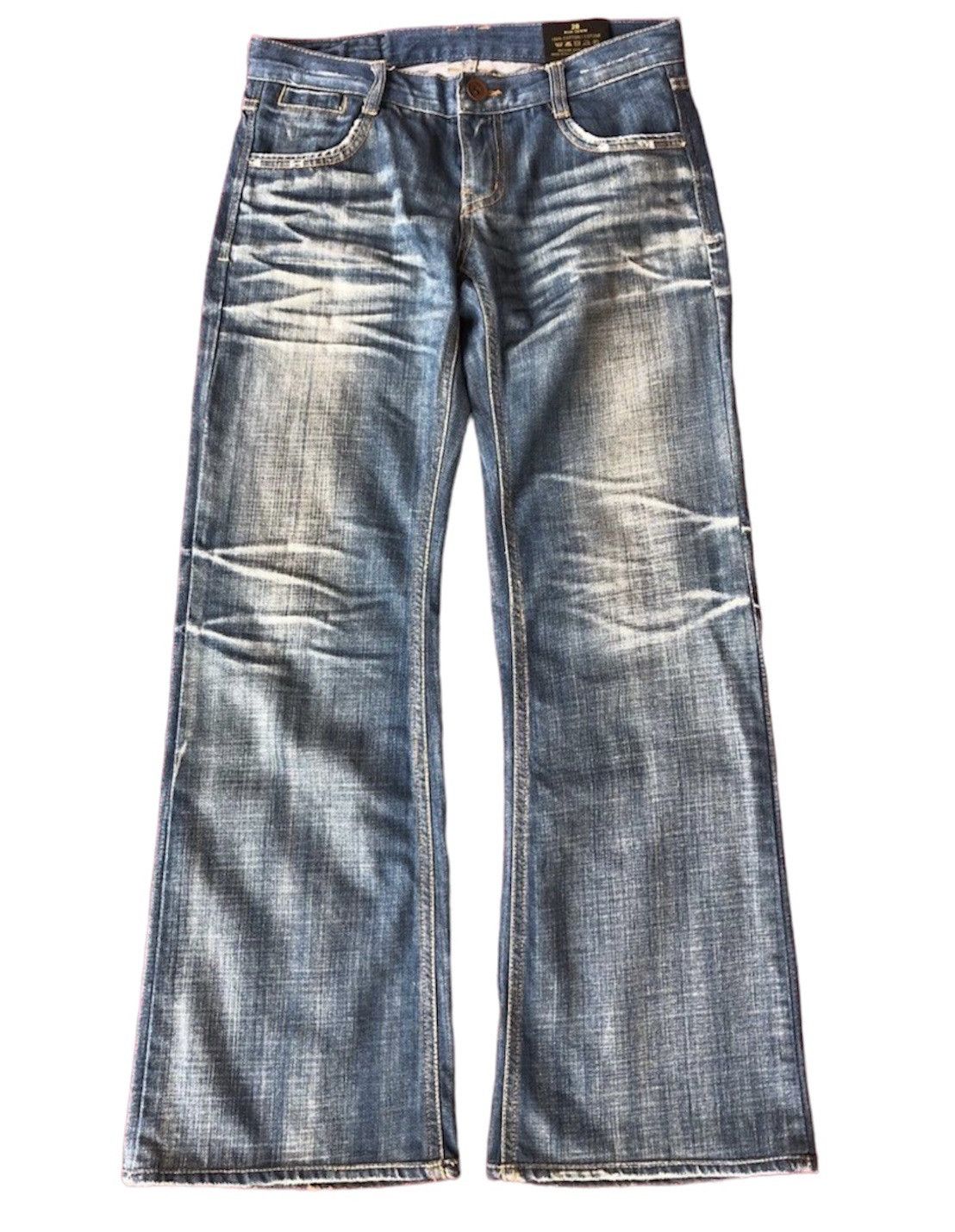 Isamu Katayama Backlash Low rise Discover Blue Denim Pants Size US 29 - 1 Thumbnail