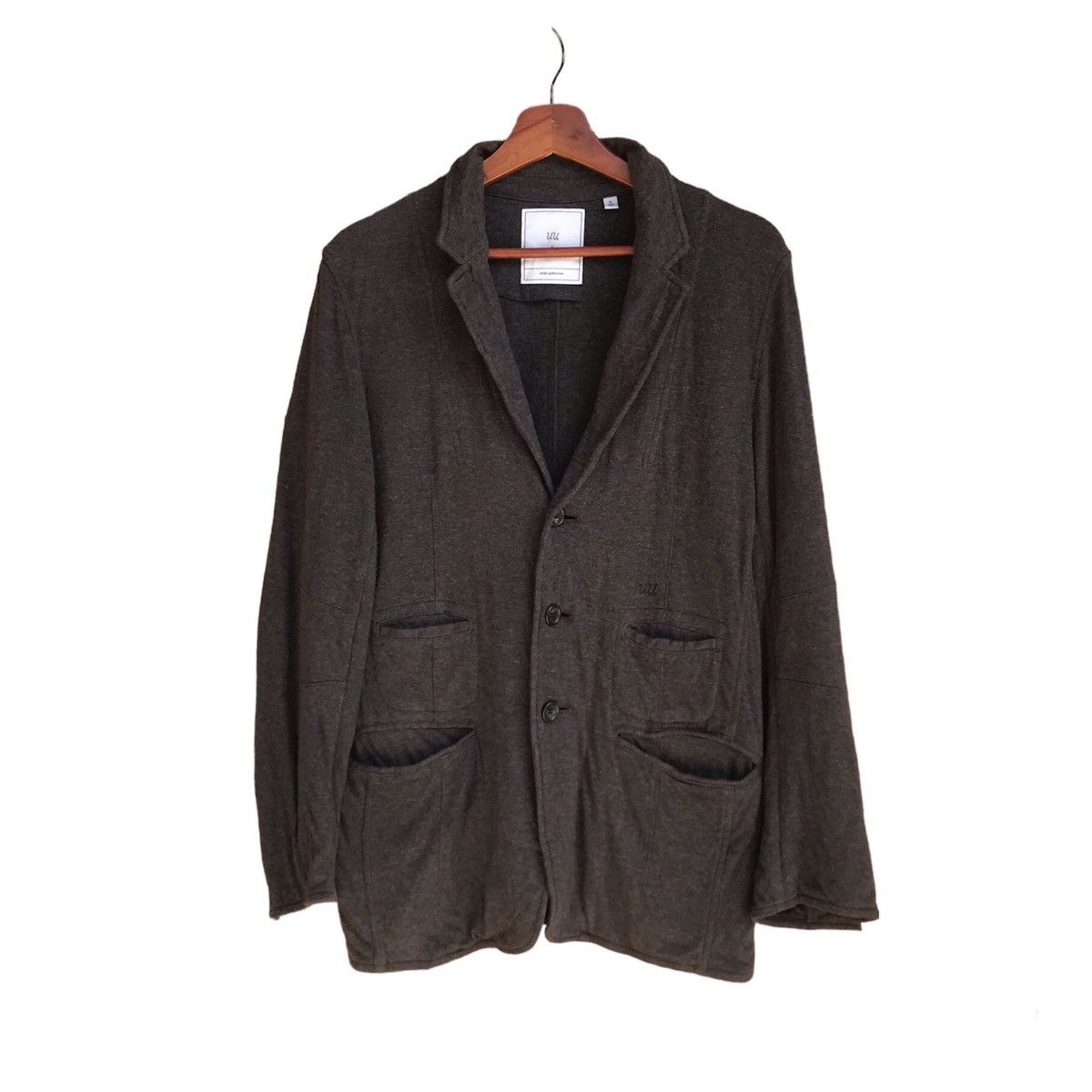 image of Jun Takahashi X Uniqlo Cardigan Light Jacket in Grey, Men's (Size Medium)