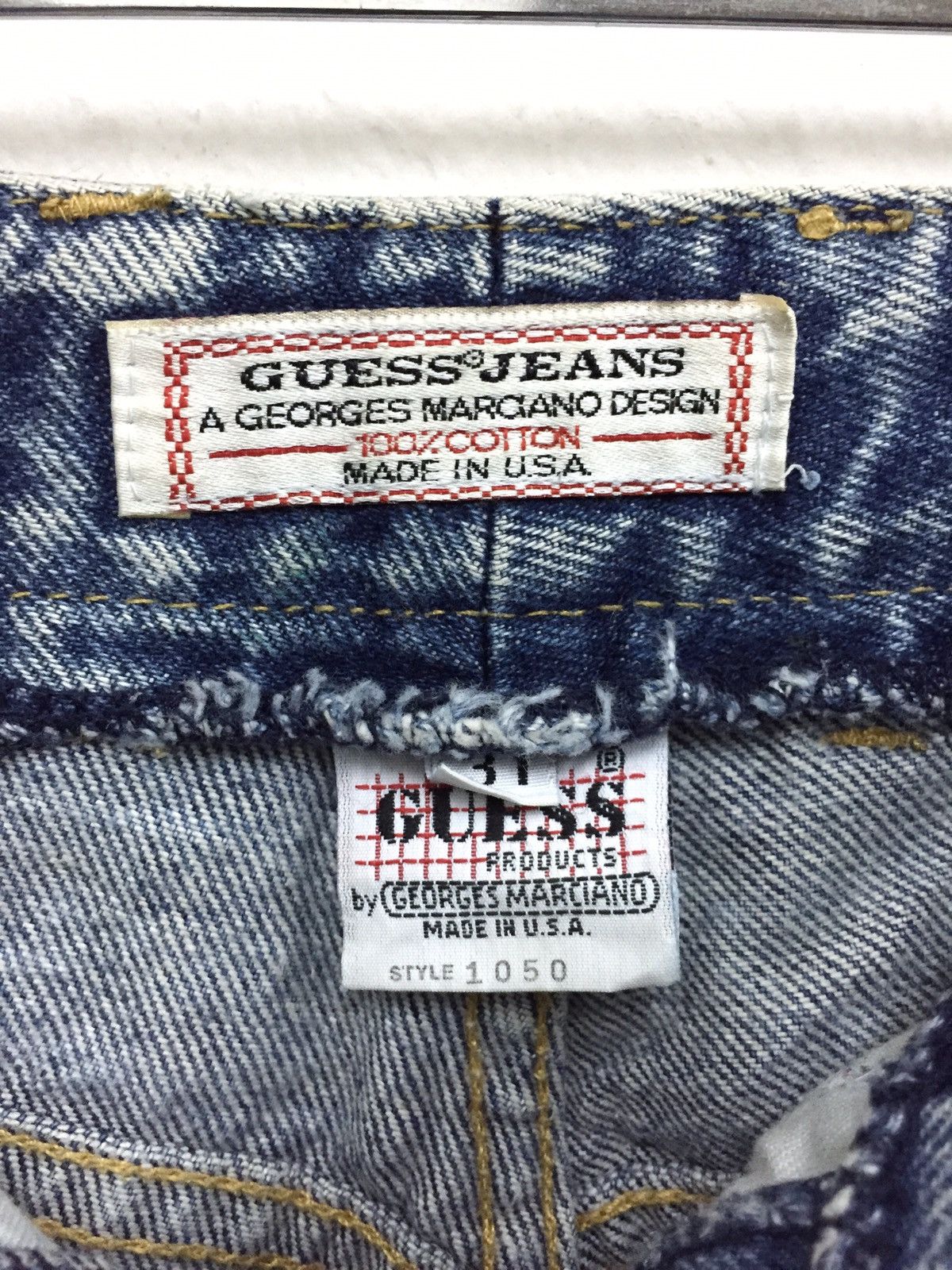 Guess 90s Classic Guess 🇺🇸 Asap Rocky Acid Wash Denim Size US 30 / EU 46 - 5 Thumbnail